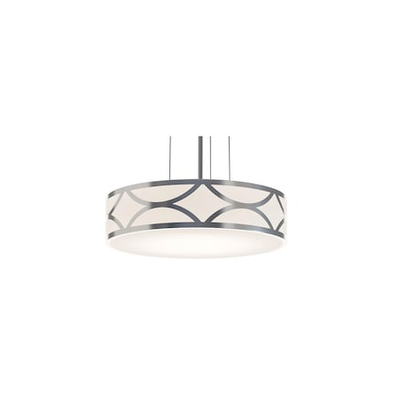 Afx Lake 16 in. LED Pendant - Painted Nickel LAKP16LAJUDNP